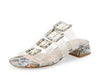 Cecelia New York Lincoln Slide Sandal Rainbow Slip On Clear Transparent Mule