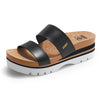 Women's Higher  Arch Support Slides Cork Footbed Slip on Platform Sandals 7.5