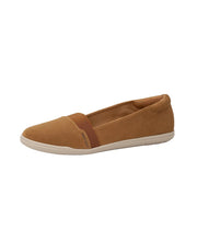 Easy Spirit Bounce Round Toe Medium Brown Suede Slip On Ultra Light Ballet Flats