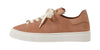 Sam Edelman Poppy Tuscan Clay Lace-Up Chunky Platform Low Top Flats Sneakers
