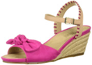 Aerosoles Cake Over Wedge Sandal Pink Open Toe Low Wedge Espadrille Sandals