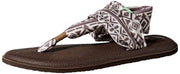 Sanuk Women's Yoga Skyland Natural Sling 2 Solid Vintage Slide Flip-Flop