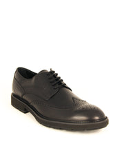 Tod's Men's DERBY Shoes Oxfords Sneakers Black Leather Lace Up Wingtip