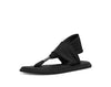 Sanuk Yoga Sling 2 Black Slip On Lightweight Ankle Strap Cushioned Sandals