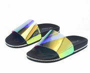 Cape Robbin Malaga Black Flip Flop Slide Sandals Clear Open Toe Mule Slide