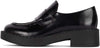 Jeffrey Campbell Librarian Vamp Moc-Toe Classic Penny Loafer Black Box Leather