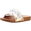 Cape Robbin Moira-63 Rose Gold Crystal Embellished Open Toe Slides Sandals Mules