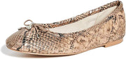 Sam Edelman Felicia Brown Slip On Rounded Toe Bow Detailed Flexible Ballet Flats