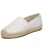 Sam Edelman Karlita White Slip On Round Toe Espadrille Platform Flat Loafers