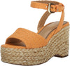 Sam Edelman April Marigold Ankle Strap Open Toe Fashion Wedge Heeled Sandals