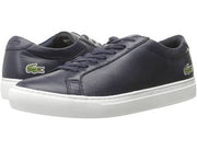 Lacoste Men's L.12.12 116 1 Fashion Sneaker, Navy Leather Lace Up Sneakers