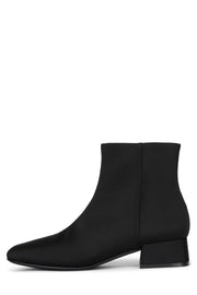 Jeffrey Campbell Katlyn Black Neoprene Block Heel Zipper Closure Fashion Boots