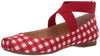 Jessica Simpson Women's Mandalaye Ballet Flat Red Plaid