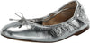Sam Edelman Felicia Soft Silver Crinkle Slip On Round Toe Fashion Ballet Flats