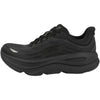 Hoka Womens Bondi 9 Black Fashion Lace Up Comfortable Cushion Platform Sneakers