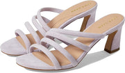 Cole Haan Adella Orchid Petal Suede Open Toe Slingback Block Heeled Sandals