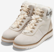 Cole Haan Zerogrand Explore Upstate Hiker Birch/Ivory/Faux Shearling Ankle Boots