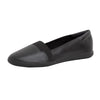 Easy Spirit Bounce Round Toe Black Leather Slip On Ultra Light Ballet Flats