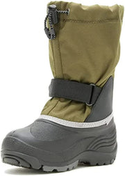 Kamik Waterbug5 Dark Olive Waterproof Adjustable Winter Snow Mid-Calf Boots