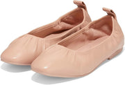 Cole Haan York Soft Nude Leather Slip On Pointed Toe Flexible Ballet Flats