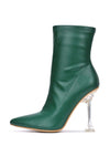 Renee Ankle Boot Pointed Toe Perspex Clear Stiletto Heel Ankle Fashion Booties
