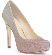 Jessica Simpson Parisah Rose Ombre Glitter High Heel Platform Pumps (8.5)