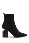 Steven By Steve Madden Nikia Black CUT HEEL Point-Toe Ankle High Bootie