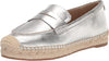 Sam Edelman Kai Soft Silver Fashion Slip On Rounded Toe Casual Loafers