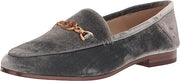 Sam Edelman Loraine Prime Smokey Blue Leather Chain Detail Vamp Loafers Wide