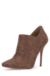 Jessica Simpson Pumps Womens Carolie Leopard Square Toe High Heel Dress Booties