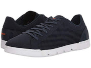 SWIMS Breeze Knit Tennis Knit Sneakers, light weight rubber sole Navy/white