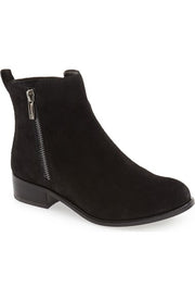 Jessica Simpson Kesaria Ankle Boot Black Suede Low Cut Ankle Simple Boots