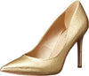Sam Edelman Hazel Gold Stiletto Heeled Slip On Pointed Toe Classic Dress Pumps