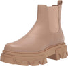 Sam Edelman Daelyn Sesame Chunky Heel Rounded Toe Pull On Combat Ankle Boots