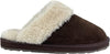 Clarks Womens Open Back Suede Leather Comfort Clog Slipper JMS0583C - Plush Faux Fur Trim - Indoor Outdoor House Slippers For Women