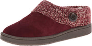 Clarks Women's Fairisle Scuff Leather Slipper Mules Sweater Cuff Clog