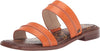 Sam Edelman Haydee Classic Orange Fashion Slip On Open Toe Heeled Slides Sandals