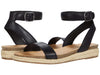 Lucky Brand Women's Garston Espadrille Wedge Flat Sandal BLACK (5.5, BLACK)