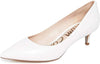Sam Edelman Dori Bright White Genuine Calf Hair Pointed Toe Slip On Pumps Shoes