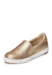 Aerosoles Call Back Gold Suede On Trend Slip On Fashion Sneakers