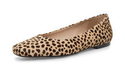 Steve Madden Byra Leopard Fitted Slip ON Square-Toe Ballet Flat