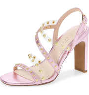 Cecelia New York Vanessa Embellished Sandal Ice Pink Open Toe High Heeled Pumps