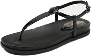 Sam Edelman Naomi Black Slip On Open Toe Buckle Adjustable Ankle Straps Sandals