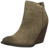 Very Volatile Women's Whitby Boot,Khaki Taupe Suede Block Heel Booties