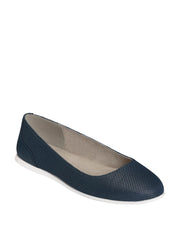 Aerosoles Navy Combo Comfortable Slip On Everyday Ballet Flats