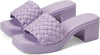 Dolce Vita Goldy Lilac Stella Slip On Woven Open Squared Toe Heeled Sandals