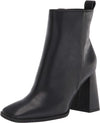Circus By Sam Edelman Pascha Black Squared Toe Block Heel Side Zip Fashion Boots