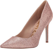 Sam Edelman Hazel Stiletto Dress Pointy Toe Pump ROSE GOLD Glitter Pumps