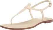 Sam Edelman Gigi Porcelain Embossed Open Toe Ankle Strap Thong Flats Sandals