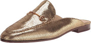 Sam Edelman Linnie Goldmine Slip On Almond Toe Embellished Dress Loafers Mules